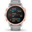 Garmin Fenix 6S Sapphire Multisport GPS Smartwatch, Rose Gold w/Gray Band, 010-02159-20