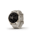 Garmin Fenix 7S Sapphire Solar Watch, Cream Gold Titanium Case, Sand Band, 010-02539-20