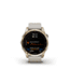 Garmin Fenix 7S Sapphire Solar Watch, Cream Gold Titanium Case, Sand Band, 010-02539-20