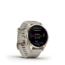 Garmin Fenix 7S Sapphire Solar Watch, Cream Gold Titanium Case, Sand Band, 010-02539-20