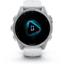 Garmin fenix 8 AMOLED 43mm GPS Watch, Silver with Whitestone Silicone Band, 010-02903-00