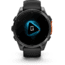 Garmin fenix 8 AMOLED 47mm GPS Watch, Slate Gray with Black Silicone Band, 010-02904-00