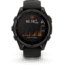 Garmin fenix 8 Sapphire Solar Edition 47mm GPS Watch, Carbon Gray DLC Titanium with Black/Pebble Gray Silicone, 010-02906-10