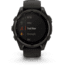 Garmin fenix 8 Sapphire Solar Edition 47mm GPS Watch, Carbon Gray DLC Titanium with Black/Pebble Gray Silicone, 010-02906-10