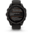 Garmin fenix 8 Sapphire Solar Edition 47mm GPS Watch, Carbon Gray DLC Titanium with Black/Pebble Gray Silicone, 010-02906-10