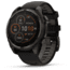Garmin fenix 8 Sapphire Solar Edition 47mm GPS Watch, Carbon Gray DLC Titanium with Black/Pebble Gray Silicone, 010-02906-10