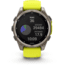 Garmin fenix 8 Sapphire Solar Edition 47mm GPS Watch, Titanium with Amp Yellow/Graphite Silicone, 010-02906-20