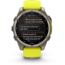 Garmin fenix 8 Sapphire Solar Edition 47mm GPS Watch, Titanium with Amp Yellow/Graphite Silicone, 010-02906-20
