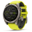 Garmin fenix 8 Sapphire Solar Edition 47mm GPS Watch, Titanium with Amp Yellow/Graphite Silicone, 010-02906-20