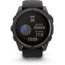 Garmin fenix 8 Sapphire Solar Edition 51mm GPS Watch, Carbon Gray DLC Titanium with Black/Pebble Gray Silicone, 010-02907-10