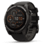 Garmin fenix 8 Sapphire Solar Edition 51mm GPS Watch, Carbon Gray DLC Titanium with Black/Pebble Gray Silicone, 010-02907-10