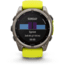 Garmin fenix 8 Sapphire Solar Edition 51mm GPS Watch, Titanium with Amp Yellow/Graphite Silicone, 010-02907-20