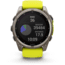 Garmin fenix 8 Sapphire Solar Edition 51mm GPS Watch, Titanium with Amp Yellow/Graphite Silicone, 010-02907-20