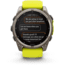 Garmin fenix 8 Sapphire Solar Edition 51mm GPS Watch, Titanium with Amp Yellow/Graphite Silicone, 010-02907-20