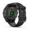 Garmin fenix 8 AMOLED 43mm GPS Watch, Sapphire, Carbon Gray DLC Titanium with Black/Pebble Gray Silicone, 010-02903-20