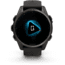 Garmin fenix 8 AMOLED 43mm GPS Watch, Sapphire, Carbon Gray DLC Titanium with Black/Pebble Gray Silicone, 010-02903-20