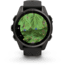 Garmin fenix 8 AMOLED 43mm GPS Watch, Sapphire, Carbon Gray DLC Titanium with Black/Pebble Gray Silicone, 010-02903-20