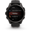 Garmin fenix 8 AMOLED 43mm GPS Watch, Sapphire, Carbon Gray DLC Titanium with Black/Pebble Gray Silicone, 010-02903-20
