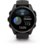 Garmin fenix 8 AMOLED 43mm GPS Watch, Sapphire, Carbon Gray DLC Titanium with Black/Pebble Gray Silicone, 010-02903-20