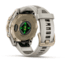 Garmin fenix 8 AMOLED 43mm GPS Watch, Sapphire, Soft Gold with Fog Gray/Dark Sandstone Silicone Band, 010-02903-10