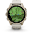 Garmin fenix 8 AMOLED 43mm GPS Watch, Sapphire, Soft Gold with Fog Gray/Dark Sandstone Silicone Band, 010-02903-10