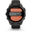 Garmin fenix 8 AMOLED 47mm GPS Watch, Sapphire, Carbon Gray DLC Titanium with Black/Pebble Gray Silicone, 010-02904-20