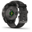 Garmin fenix 8 AMOLED 47mm GPS Watch, Sapphire, Carbon Gray DLC Titanium with Black/Pebble Gray Silicone, 010-02904-20