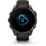 Garmin fenix 8 AMOLED 47mm GPS Watch, Sapphire, Carbon Gray DLC Titanium with Black/Pebble Gray Silicone, 010-02904-20