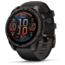 Garmin fenix 8 AMOLED 47mm GPS Watch, Sapphire, Carbon Gray DLC Titanium with Black/Pebble Gray Silicone, 010-02904-20