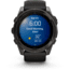 Garmin fenix 8 AMOLED 51mm GPS Watch, Sapphire, Carbon Gray DLC Titanium with Black/Pebble Gray Silicone, 010-02905-20