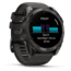 Garmin fenix 8 AMOLED 51mm GPS Watch, Sapphire, Carbon Gray DLC Titanium with Black/Pebble Gray Silicone, 010-02905-20