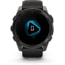 Garmin fenix 8 AMOLED 51mm GPS Watch, Sapphire, Carbon Gray DLC Titanium with Black/Pebble Gray Silicone, 010-02905-20