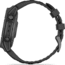 Garmin fenix E AMOLED 47mm GPS Watch, Slate Gray Steel with Black Silicone Band, 010-03025-03