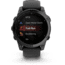 Garmin fenix E AMOLED 47mm GPS Watch, Slate Gray Steel with Black Silicone Band, 010-03025-03