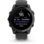 Garmin fenix E AMOLED 47mm GPS Watch, Slate Gray Steel with Black Silicone Band, 010-03025-03