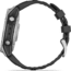 Garmin fenix E AMOLED 47mm GPS Watch, Stainless Steel with Black Silicone Band, 010-03025-02