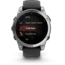 Garmin fenix E AMOLED 47mm GPS Watch, Stainless Steel with Black Silicone Band, 010-03025-02