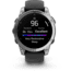 Garmin fenix E AMOLED 47mm GPS Watch, Stainless Steel with Black Silicone Band, 010-03025-02