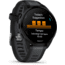 Garmin Forerunner 165 43mm Watch, Black/Slate Gray, 010-02863-20