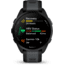 Garmin Forerunner 165 43mm Watch, Black/Slate Gray, 010-02863-20