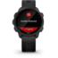 Garmin Forerunner 245 Music Running Watch, Black/Red, 010-02120-20
