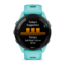 Garmin Forerunner 265 Watch, Black Bezel w/ Aqua Case and Aqua/Black Silicone Band, 010-02810-02