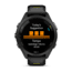 Garmin Forerunner 265S Watch, Black Bezel and Case w/ Black/Amp Yellow Silicone Band, 010-02810-03