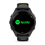 Garmin Forerunner 265S Watch, Black Bezel and Case w/ Black/Amp Yellow Silicone Band, 010-02810-03