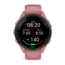 Garmin Forerunner 265S Watch, Black Bezel w/ Light Pink Case and Light Pink/Powder Gray Silicone Band, 010-02810-05