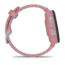 Garmin Forerunner 265S Watch, Black Bezel w/ Light Pink Case and Light Pink/Powder Gray Silicone Band, 010-02810-05