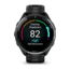 Garmin Forerunner 965 Watch, Carbon Gray DLC Titanium Bezel w/ Black Case and Black/Powder Gray Silicone Band, 010-02809-00