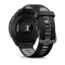 Garmin Forerunner 965 Watch, Carbon Gray DLC Titanium Bezel w/ Black Case and Black/Powder Gray Silicone Band, 010-02809-00