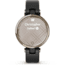 Garmin Lily Smartwatch - Womens, Metal Hazel / Black Leather, 010-02384-A1