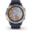 Garmin Quatix 6 Watch 47mm, w/Captain Blue Band, Gray, 010-02158-90